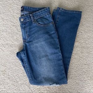gap ripped girlfriend jeans size 25